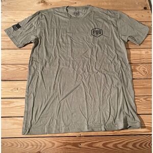 NEW FSG Short Sleeve Logo T Shirt Size XL Men’s Olive Pullover